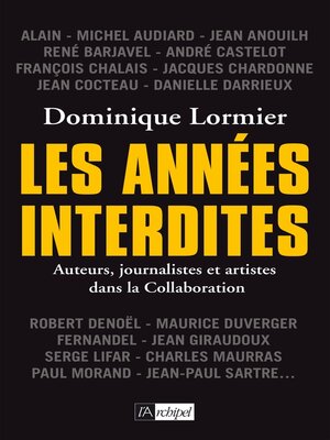 cover image of Les années interdites